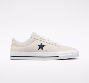 White / Black Men's Converse CONS One Star Pro Suede Boots | XFV-472356