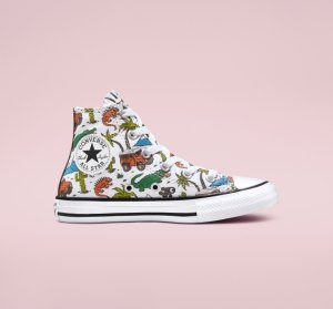 White / Green Kids' Converse Chuck Taylor All Star Desert Explorer Canvas Shoes | LUN-174580