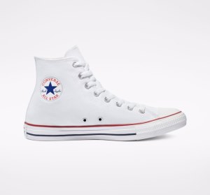 White Men's Converse Chuck Taylor All Star Classic Canvas Shoes | IRJ-829631
