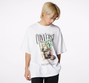 White Men's Converse Hidden Treasures Graphic T Shirts | JER-978160