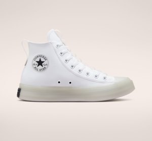 White / White / Black Women's Converse Chuck Taylor All Star CX Explore High Tops | HGD-975483