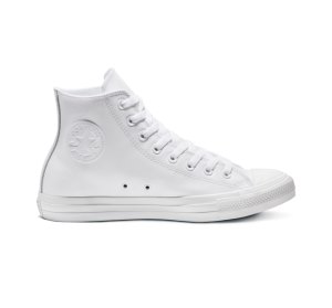 White Women's Converse Chuck Taylor All Star Leather Leather Shoes | FXY-391740