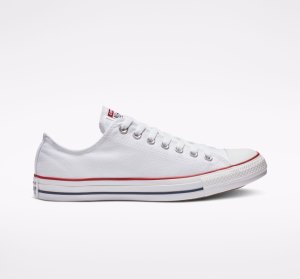 White Women's Converse Chuck Taylor All Star Classic Low Tops | KLW-409872