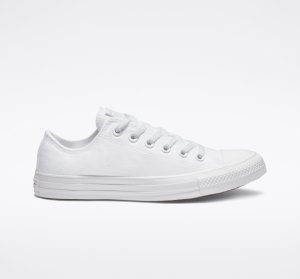 White Women's Converse Chuck Taylor All Star Classic Canvas Shoes | SHN-804971